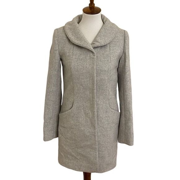 Aritzia Wilfred The Cocoon Coat Wool Cashmere Blend Heather Gray XXS - Picture 1 of 9